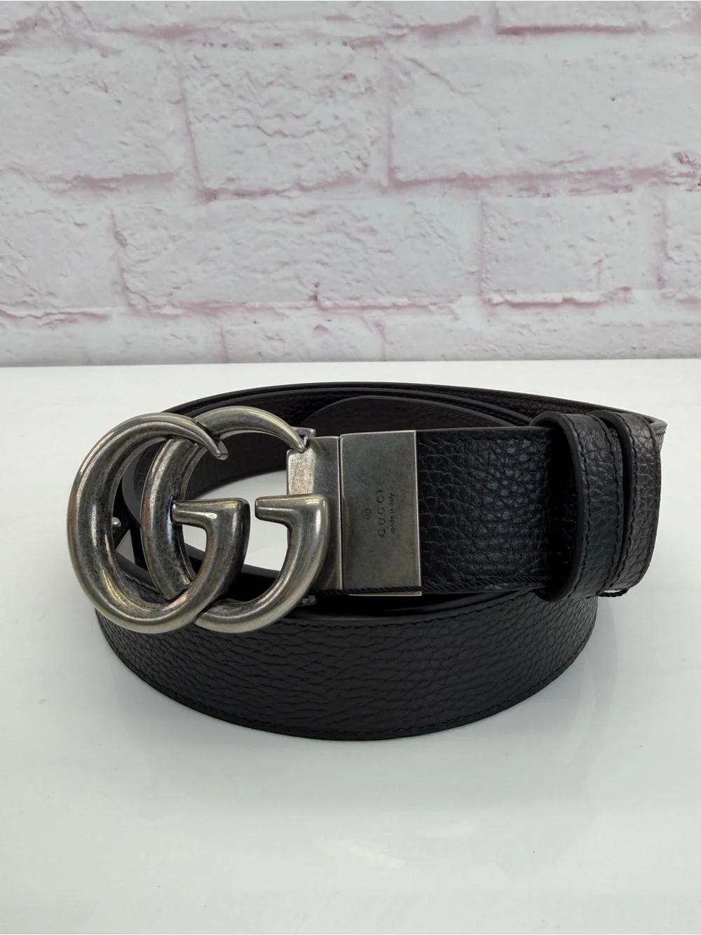Gucci Black/Brown Reversible Marmont Men’s Belt 627055 120/48